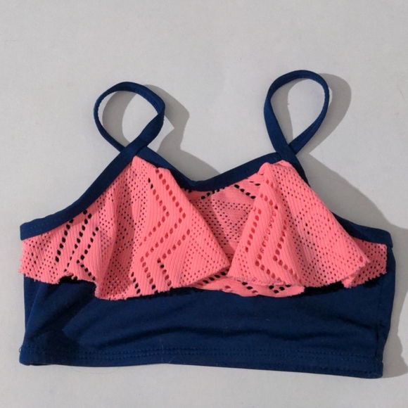 2T Blue & Neon Pink Platinum Bikini Girl - Picture 2 of 7